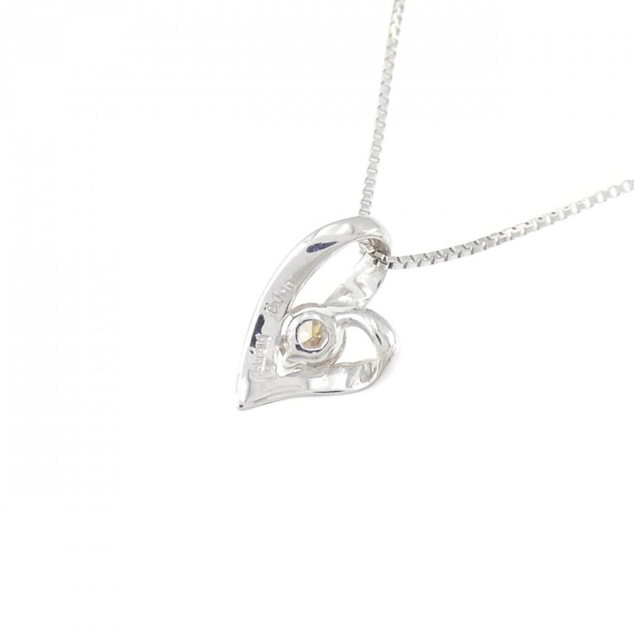 K18WG ハート ダイヤモンド ネックレス 0.10CT : KOMEHYO ONLINESTORE 