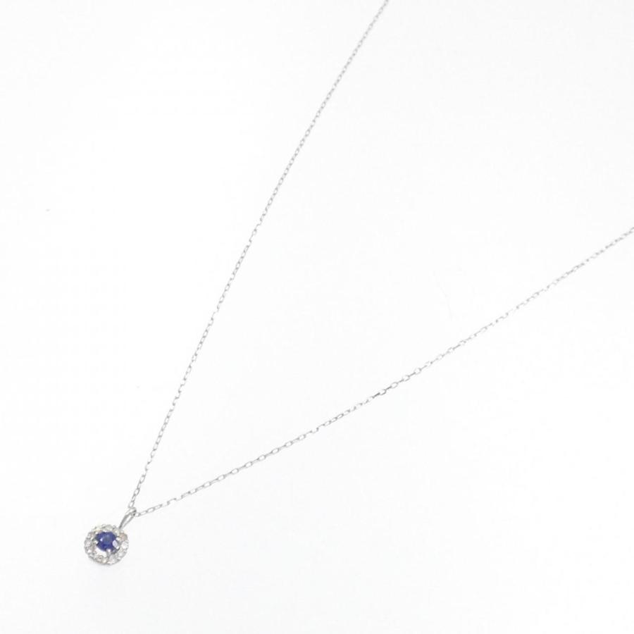 Pt900☆寄せ合いスター☆サファイア0.65ct+0.05ct☆ネックレス KYOCERA 