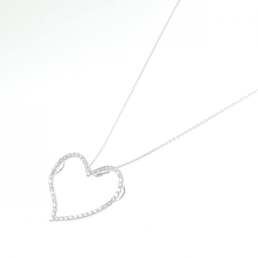 K18WG ハート ダイヤモンド ネックレス 1.00CT : KOMEHYO ONLINESTORE 