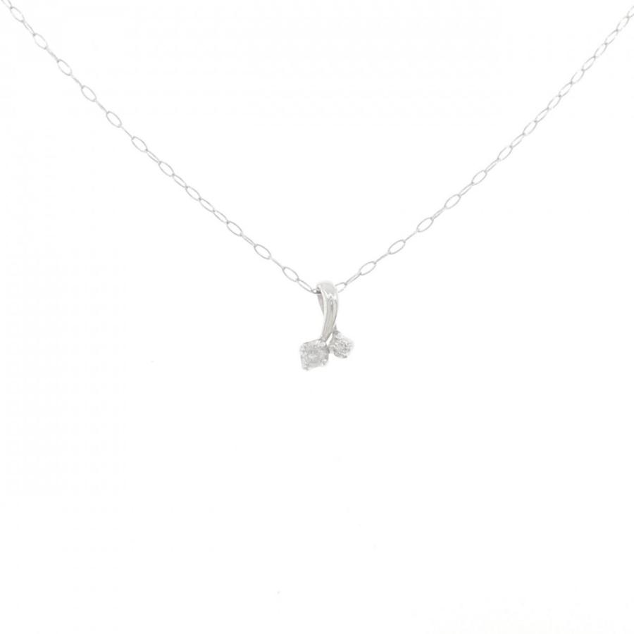K18WG　1粒ダイヤモンド0.03ct　ネックレス K18WG ダイヤモンド ネックレス 0.03CT : KOMEHYO ONLINESTORE Yahoo