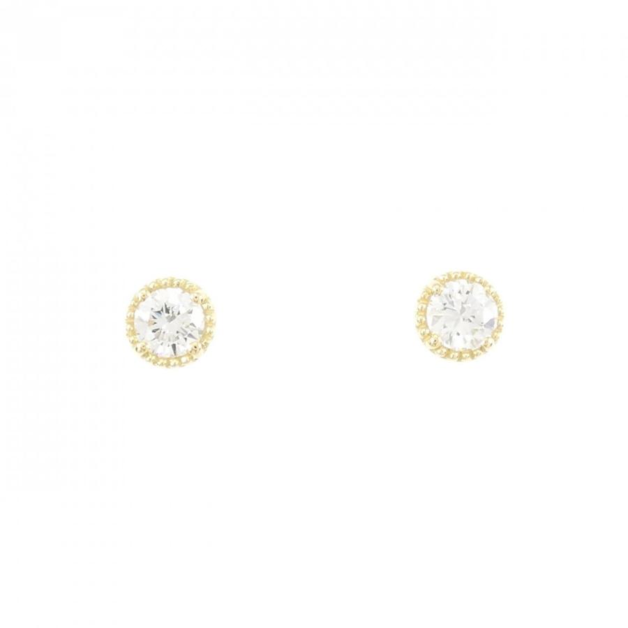 リメイク】K18YG/ST ダイヤモンド ピアス 0.202CT 0.216CT G SI1 Good 
