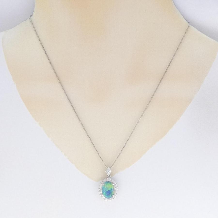 PT900/PT850 ブラックオパール ネックレス 2.97CT : KOMEHYO 