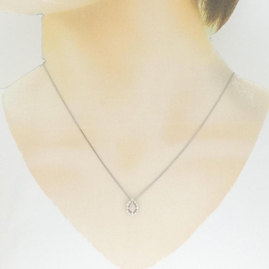 PT900/K18PG/PT850 ピンクダイヤモンド ネックレス 0.06CT : KOMEHYO 