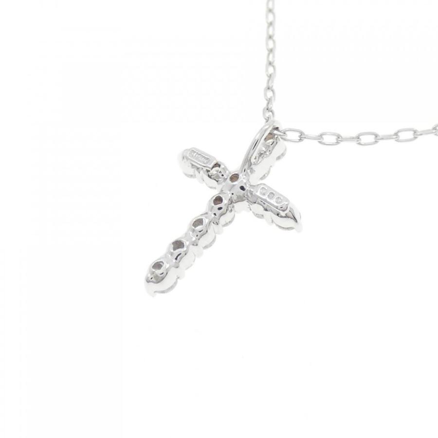 K18WG クロス ダイヤモンド ネックレス 0.30CT : KOMEHYO ONLINESTORE