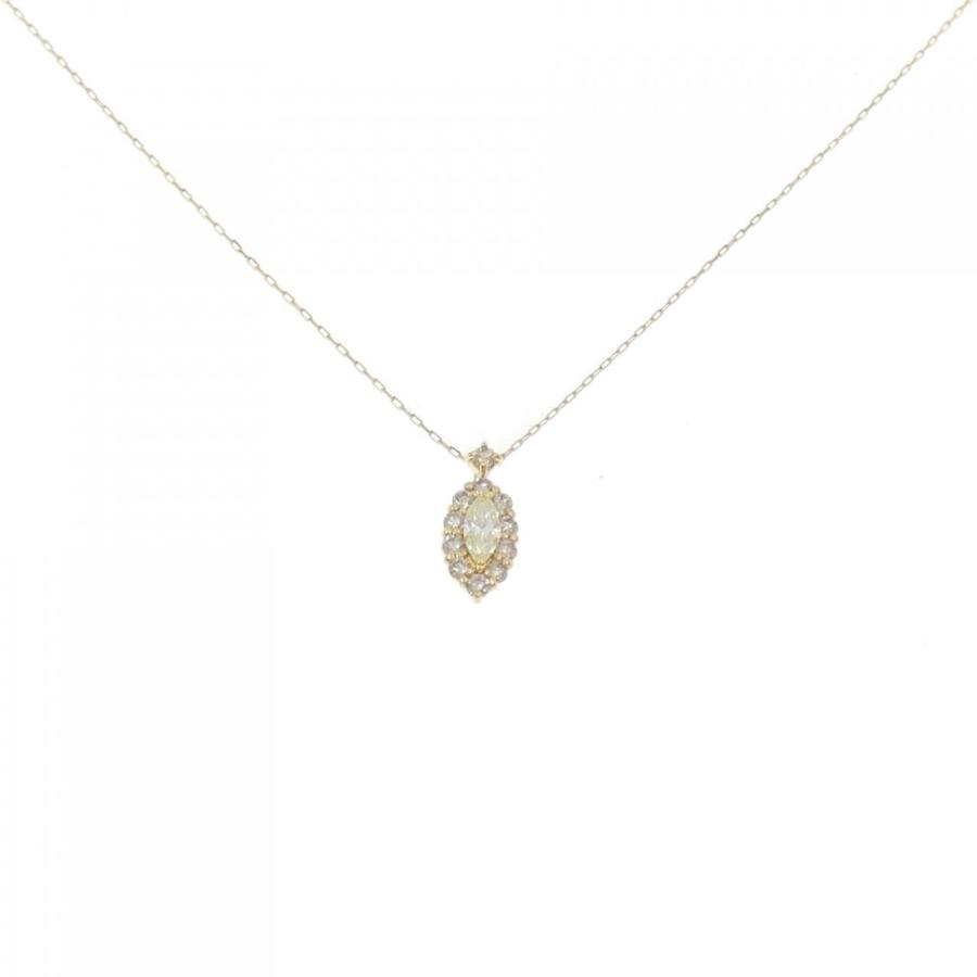 【新品】K18YG ダイヤモンド ネックレス 0.20CT