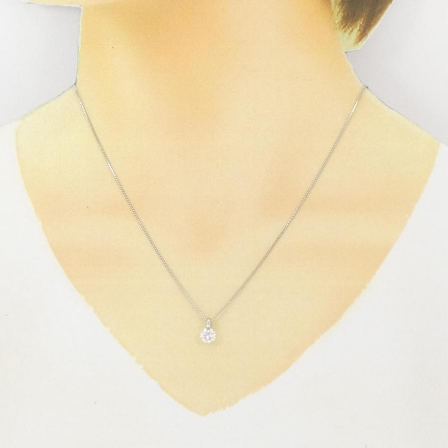 PT900/PT850 ソリティア ダイヤモンド ネックレス 0.72CT : KOMEHYO 
