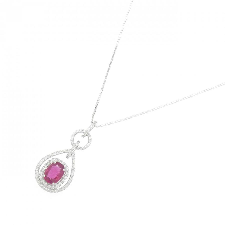 K18WG ルビー ネックレス 1.30CT : KOMEHYO ONLINESTORE Yahoo!店 
