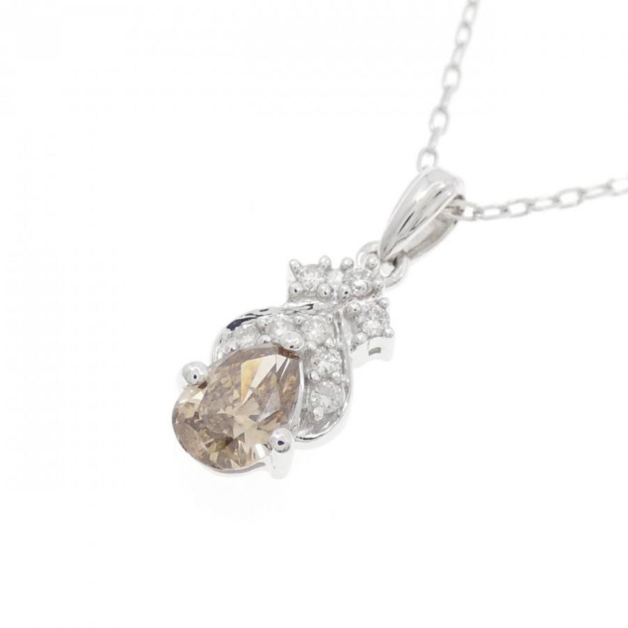 K18WG ダイヤモンド ネックレス 0.42CT : KOMEHYO ONLINESTORE Yahoo