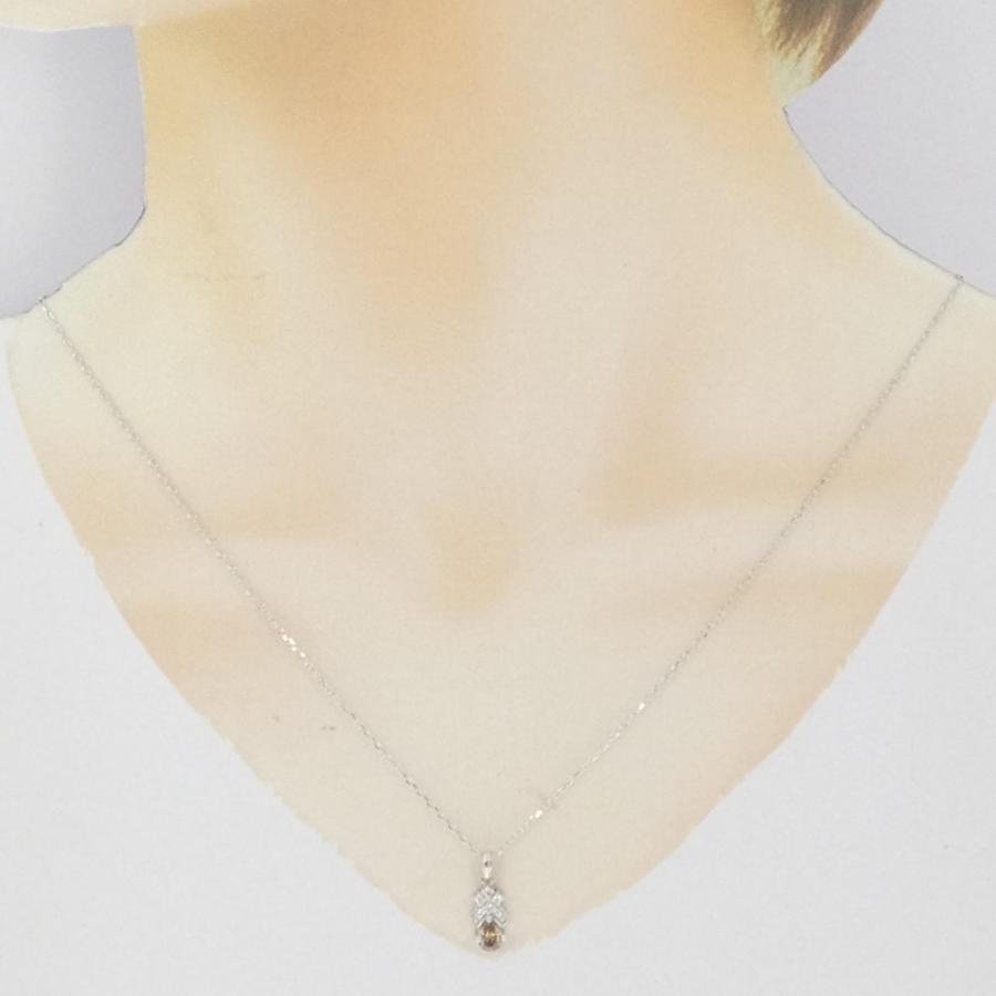 K18WG ダイヤモンド ネックレス 0.42CT : KOMEHYO ONLINESTORE Yahoo