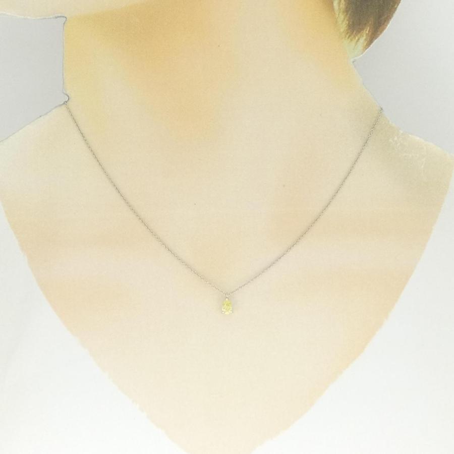 リメイク】PT900/PT850 ダイヤモンド ネックレス 0.328CT FIY SI1 
