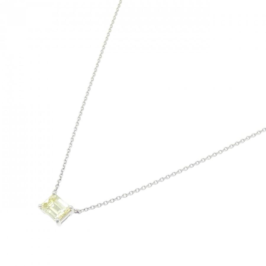 PT900/PT850 ダイヤモンド ネックレス 0.544CT FLY VS1 エメラルド 