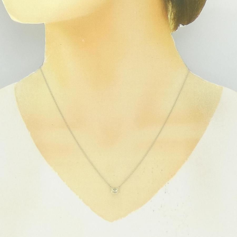 PT900/PT850 ダイヤモンド ネックレス 0.544CT FLY VS1 エメラルド 