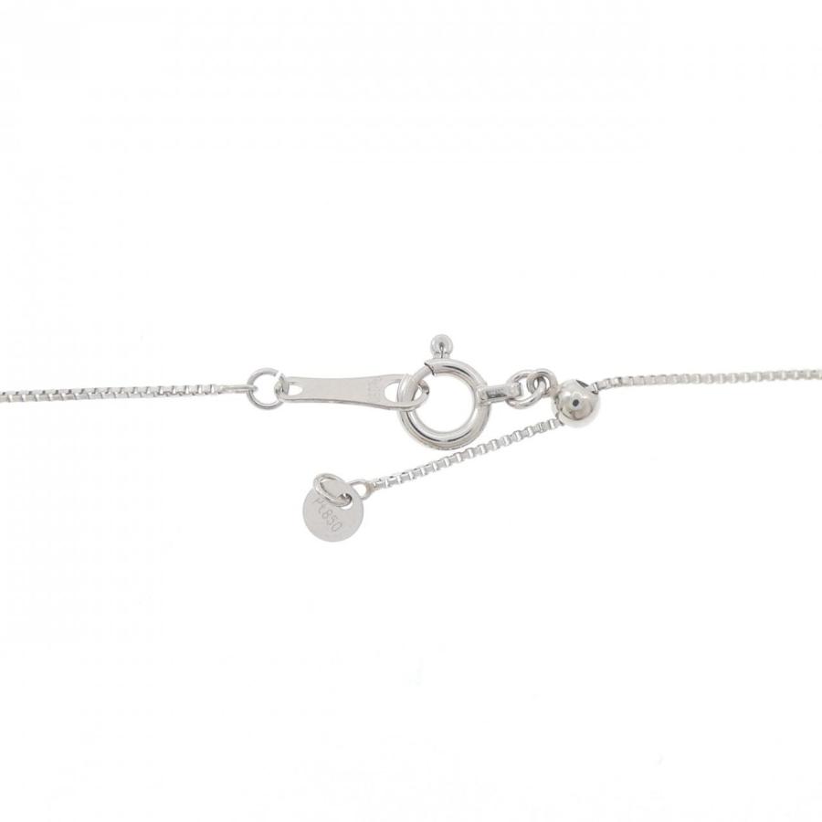 PT900/PT850 スリーストーン ダイヤモンド ネックレス 1.001CT