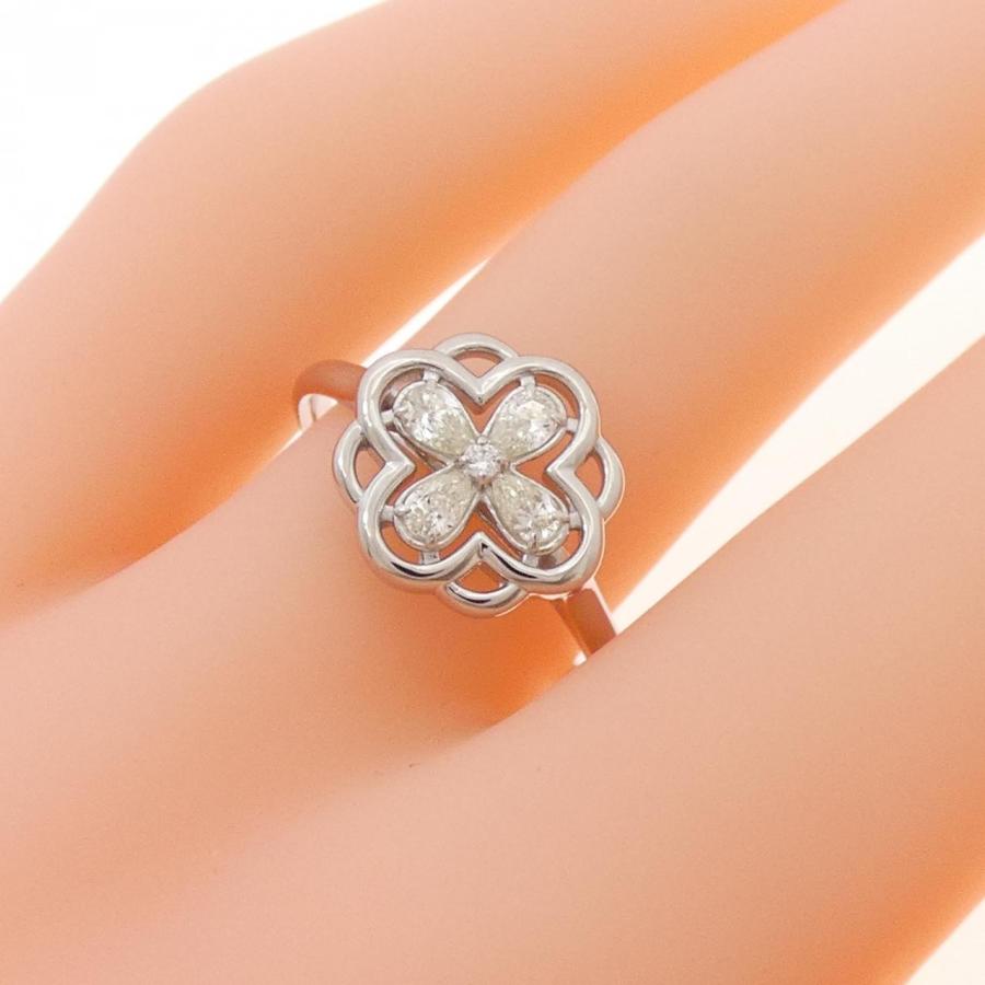 新品】PT900 フラワー ダイヤモンド リング 0.23CT : KOMEHYO