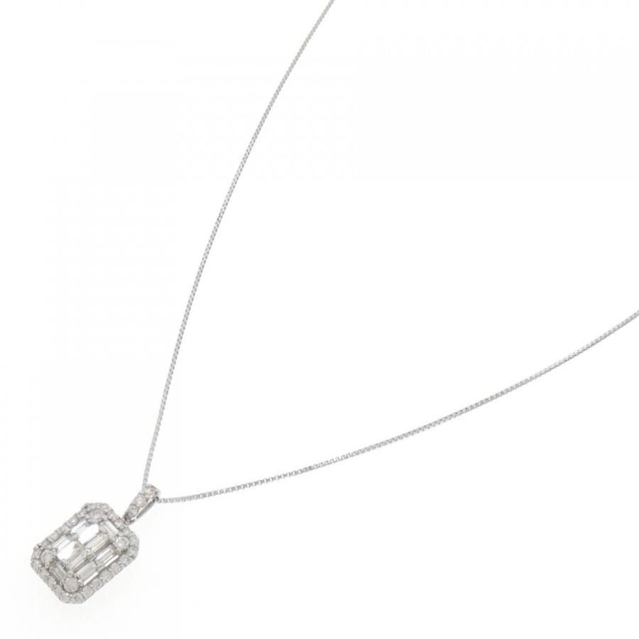 【新品】PT900/PT850 ダイヤモンド ネックレス 0.50CTの画像