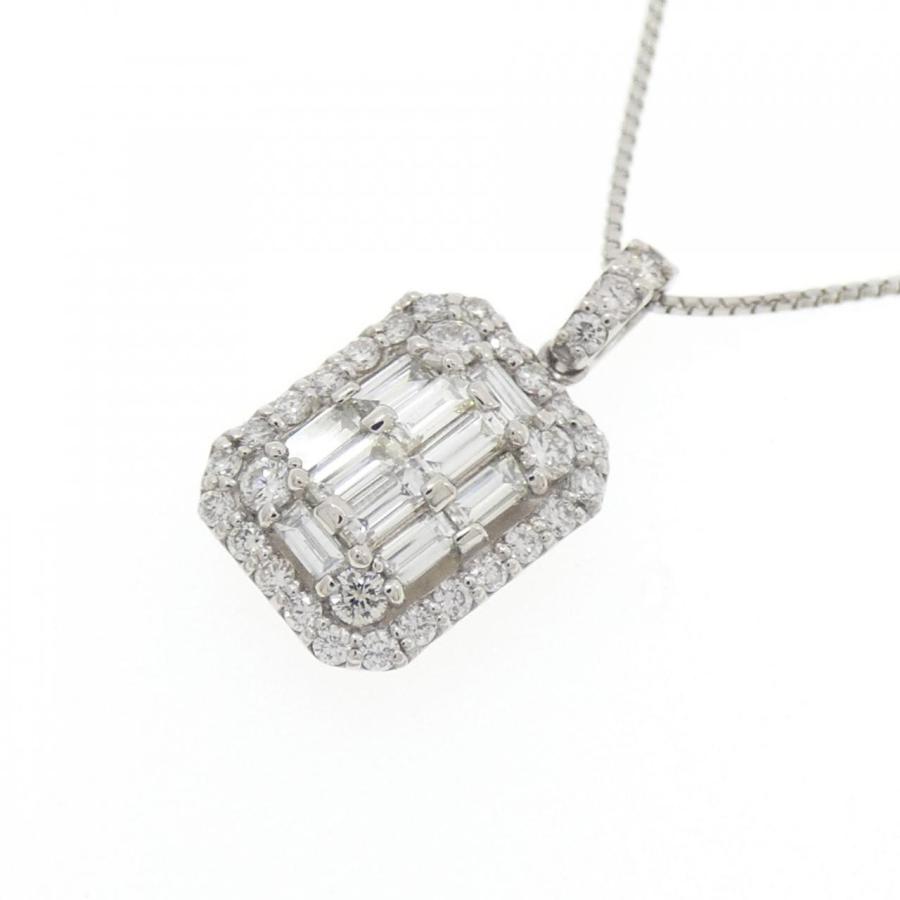 【新品】PT900/PT850 ダイヤモンド ネックレス 0.50CTの画像