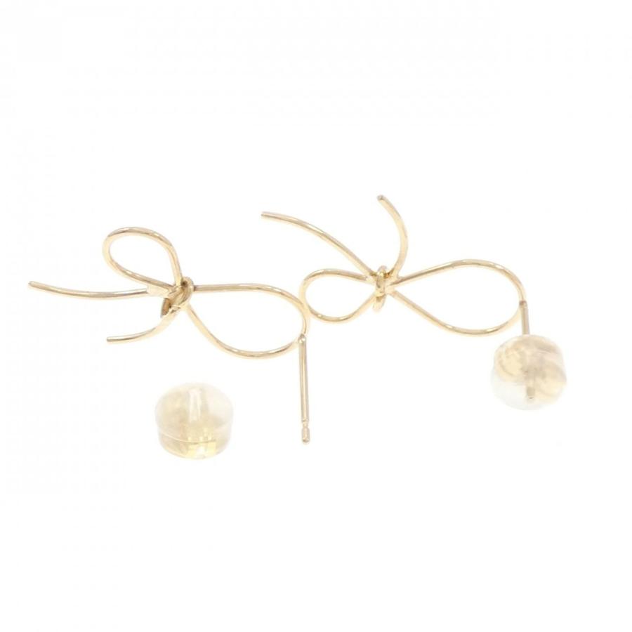 【新品】K18YG リボン ピアス