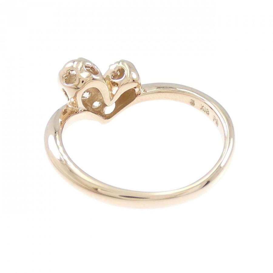 K18PG ハート ダイヤモンド リング 0.30CT : KOMEHYO ONLINESTORE