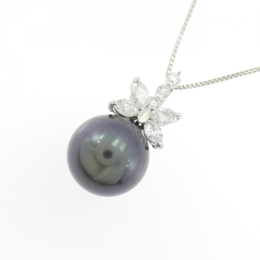 PT900/PT850 黒蝶パール ネックレス 11.4mm : KOMEHYO ONLINESTORE