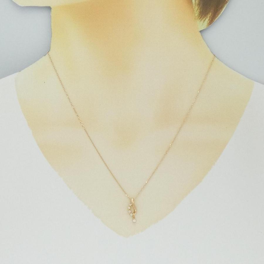 K18PG ダイヤモンド ネックレス 0.08CT : KOMEHYO ONLINESTORE Yahoo