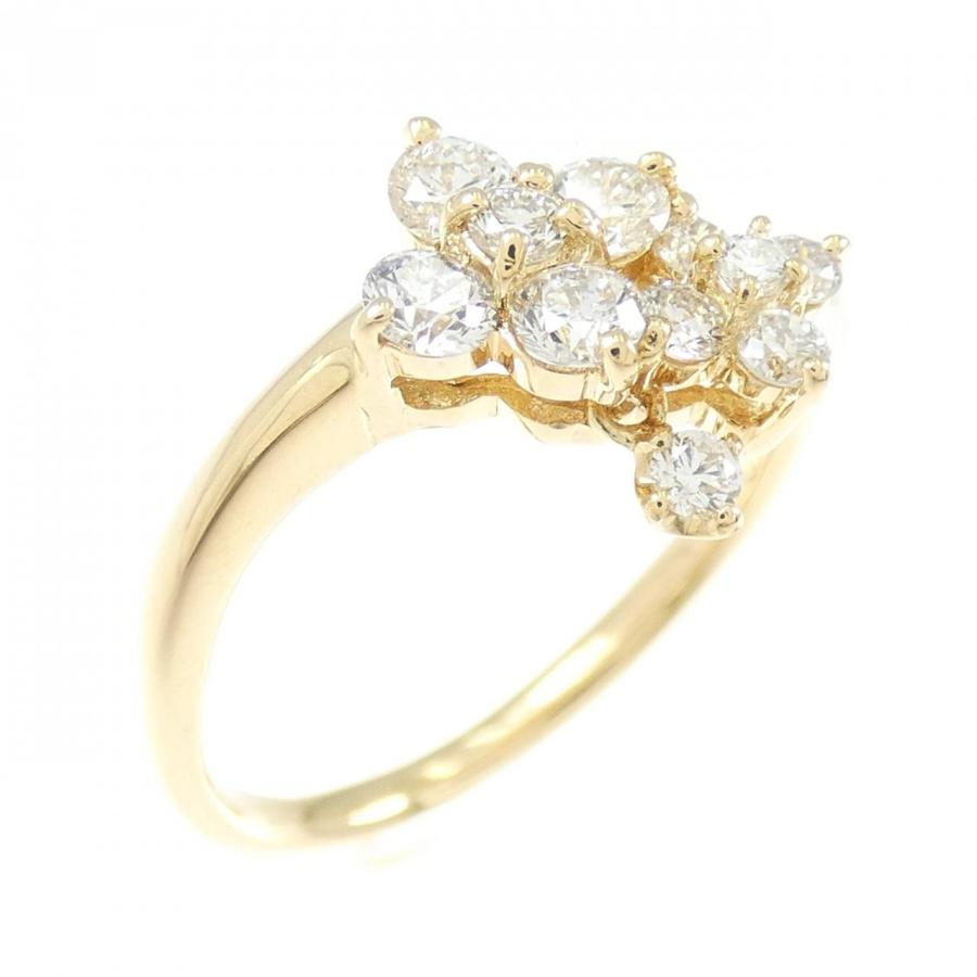 K18YG フラワー ダイヤモンド リング 0.45CT : KOMEHYO ONLINESTORE