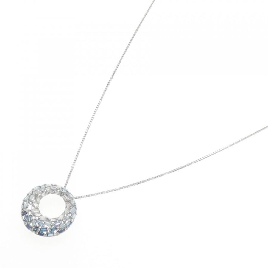 K18WG ダイヤモンドネックレス 0.52ct 0.40ct jewelry_hina K18天然 