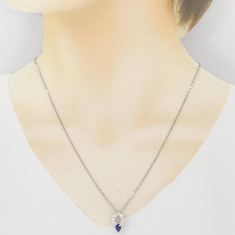 PT900/PT850 サファイヤ ネックレス 0.57CT : KOMEHYO ONLINESTORE 