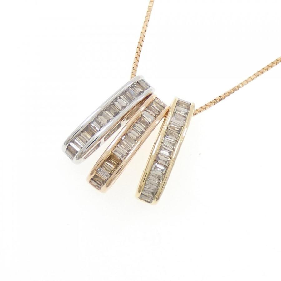 K18スリーカラー ダイヤモンド ネックレス 0.56CT : KOMEHYO