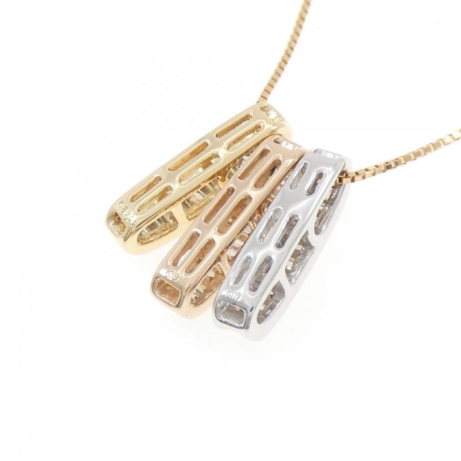 K18スリーカラー ダイヤモンド ネックレス 0.56CT : KOMEHYO