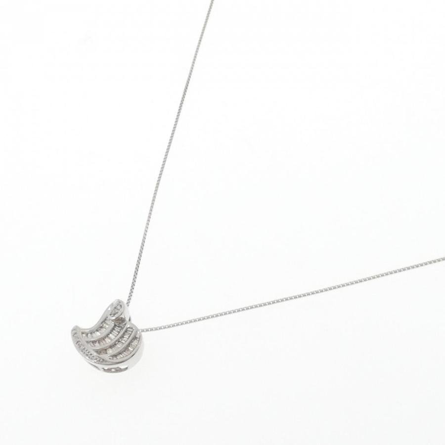 K18WG 0.50ct.ダイアペンダント K18WG ハート ダイヤモンド ネックレス 0.50CT : KOMEHYO ONLINESTORE
