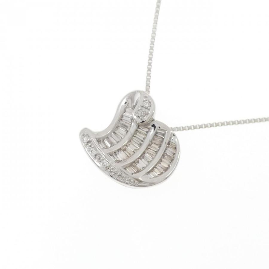 K18WG ハート ダイヤモンド ネックレス 0.50CT : KOMEHYO ONLINESTORE