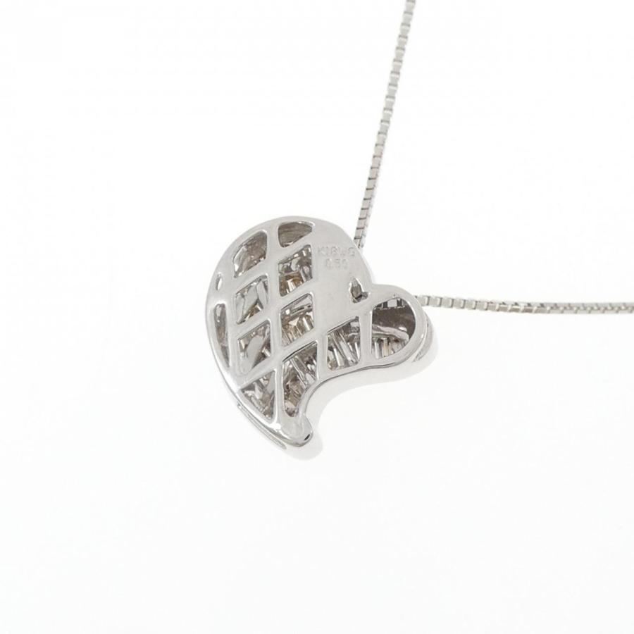 K18WG ハート ダイヤモンド ネックレス 0.50CT : KOMEHYO ONLINESTORE