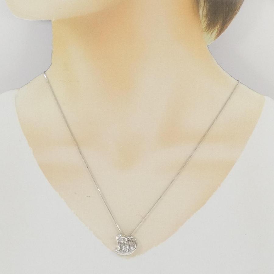 K18WG ハート ダイヤモンド ネックレス 0.50CT : KOMEHYO ONLINESTORE