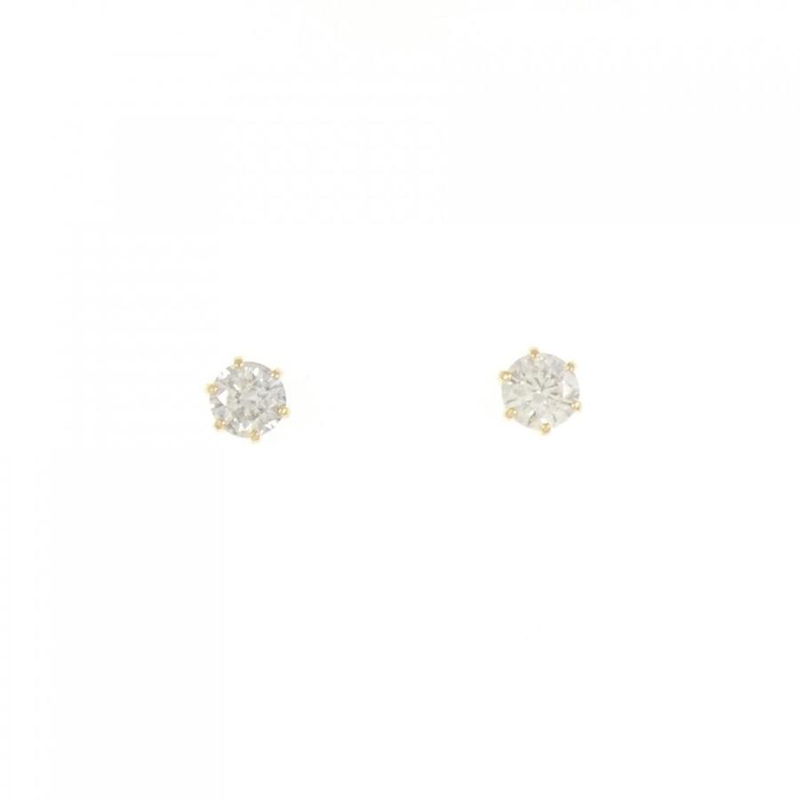 新品】K18YG ソリティア ダイヤモンド ピアス 0.50CT : KOMEHYO