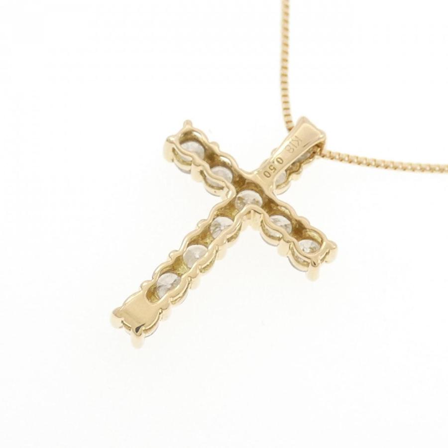 K18YG クロス ダイヤモンド ネックレス 0.50CT : KOMEHYO ONLINESTORE 