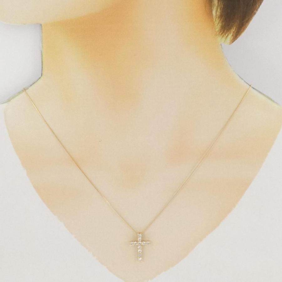 K18YG クロス ダイヤモンド ネックレス 0.50CT : KOMEHYO ONLINESTORE 