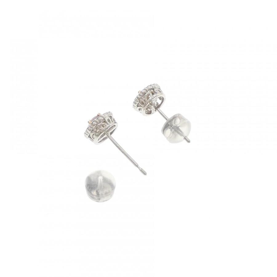 PT900/K18PG ダイヤモンド ピアス 0.105CT 0.115CT LPP I1