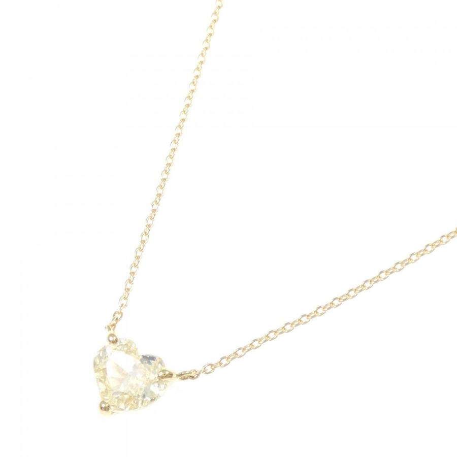 リメイク】K18YG ダイヤモンド ネックレス 1.003CT VLY SI2 ハート 
