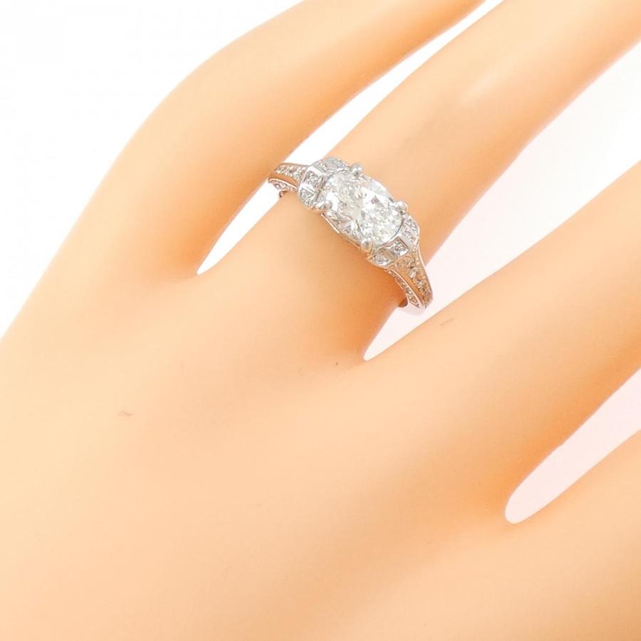 リメイク】PT900 ダイヤモンド リング 1.020CT F SI1 オーバルカット