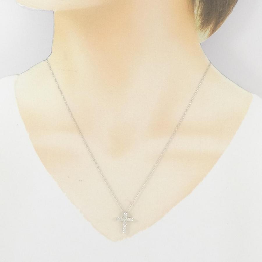 PT900/PT850 クロス ダイヤモンド ネックレス 0.5CT : KOMEHYO 