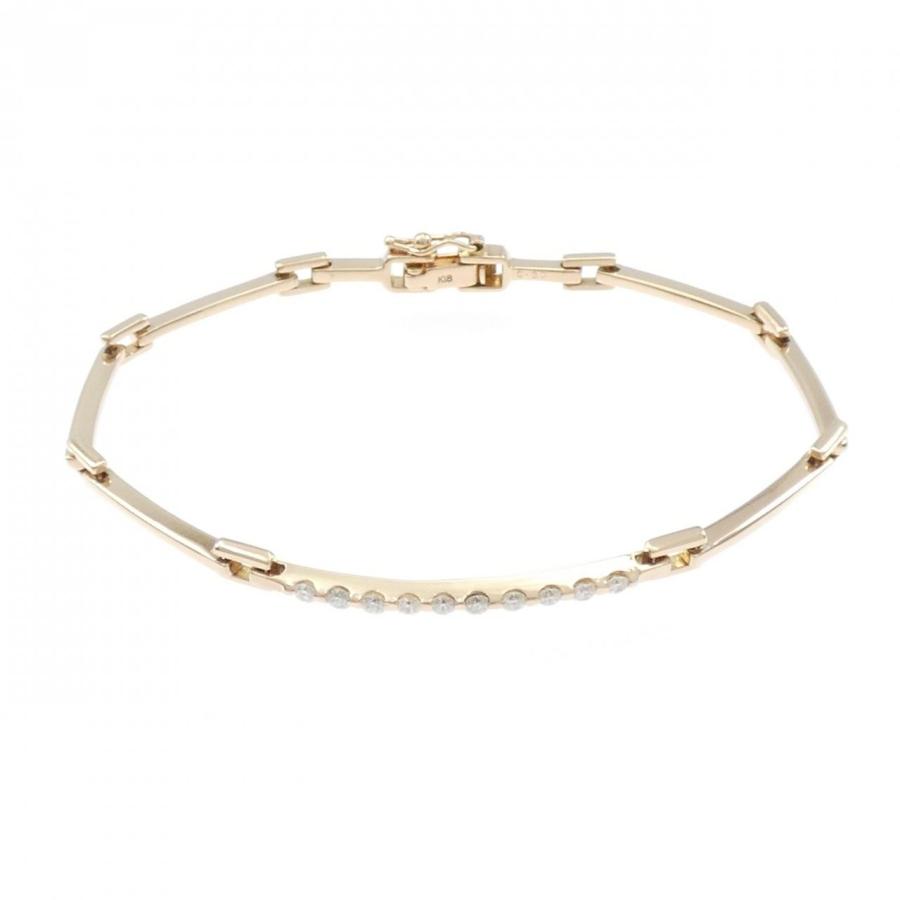 K18PG ダイヤモンド ブレスレット 0.30CT : KOMEHYO ONLINESTORE Yahoo 