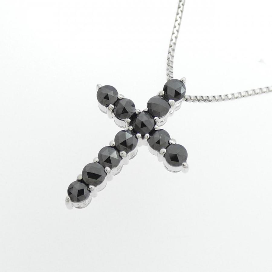 K18WG クロス ダイヤモンド ネックレス 0.30CT : KOMEHYO ONLINESTORE 