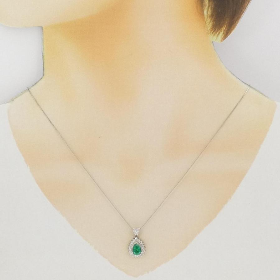PT900/PT850 エメラルド ネックレス 0.88CT : KOMEHYO ONLINESTORE