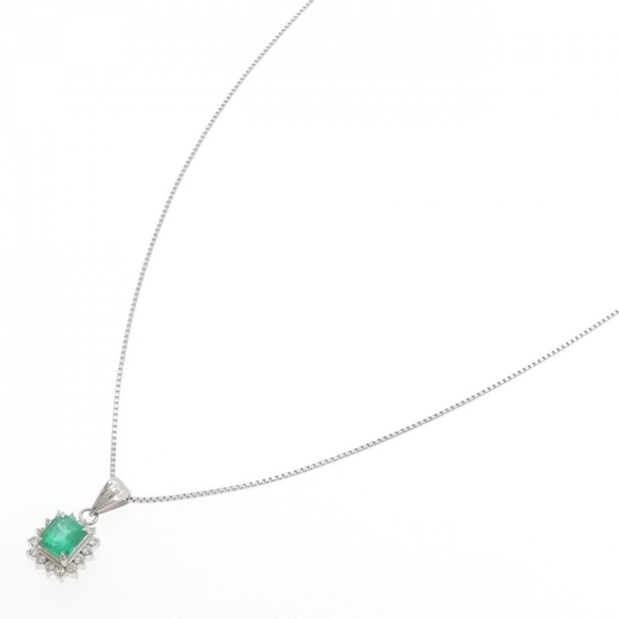 PT900/PT850 エメラルド ネックレス 0.69CT : KOMEHYO ONLINESTORE 
