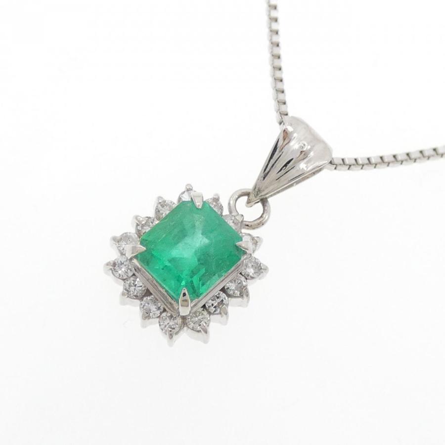 PT900/PT850 エメラルド ネックレス 0.69CT : KOMEHYO ONLINESTORE 