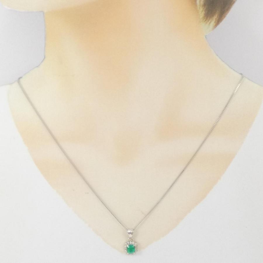 PT900/PT850 エメラルド ネックレス 0.69CT : KOMEHYO ONLINESTORE 