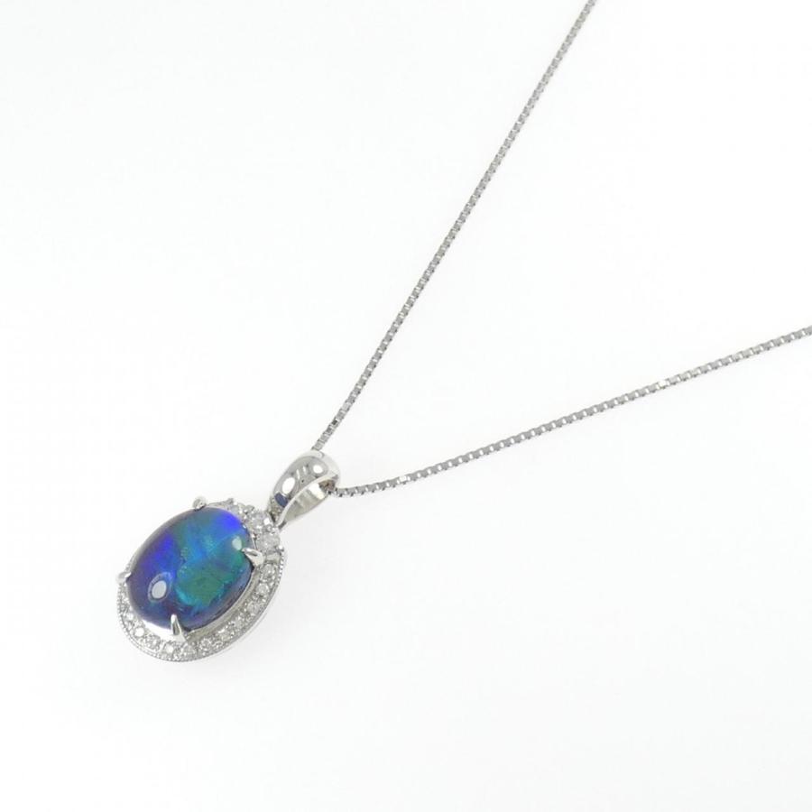 PT900/PT850 ブラックオパール ネックレス 5.60CT : KOMEHYO 