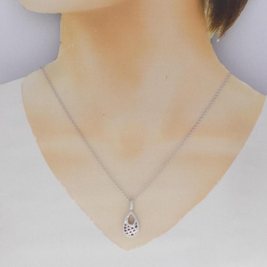 K18WG ルビー ネックレス 0.21CT : KOMEHYO ONLINESTORE Yahoo!店 