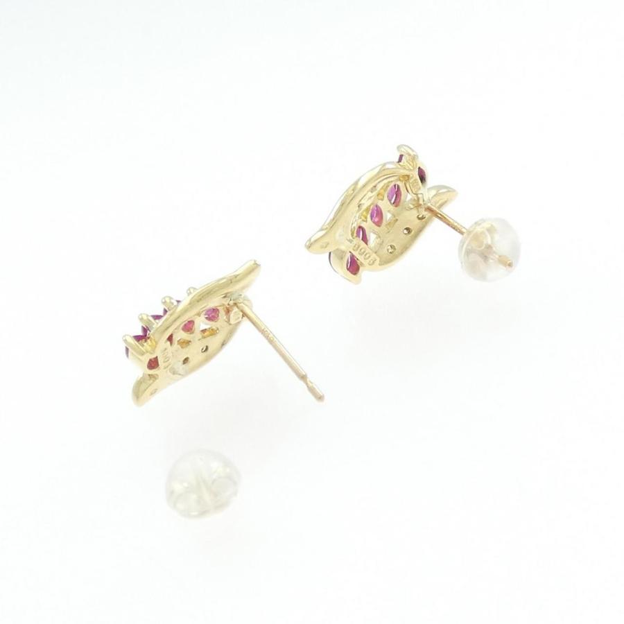 K18YG/K18WG ルビー ピアス : KOMEHYO ONLINESTORE Yahoo!店 - 通販