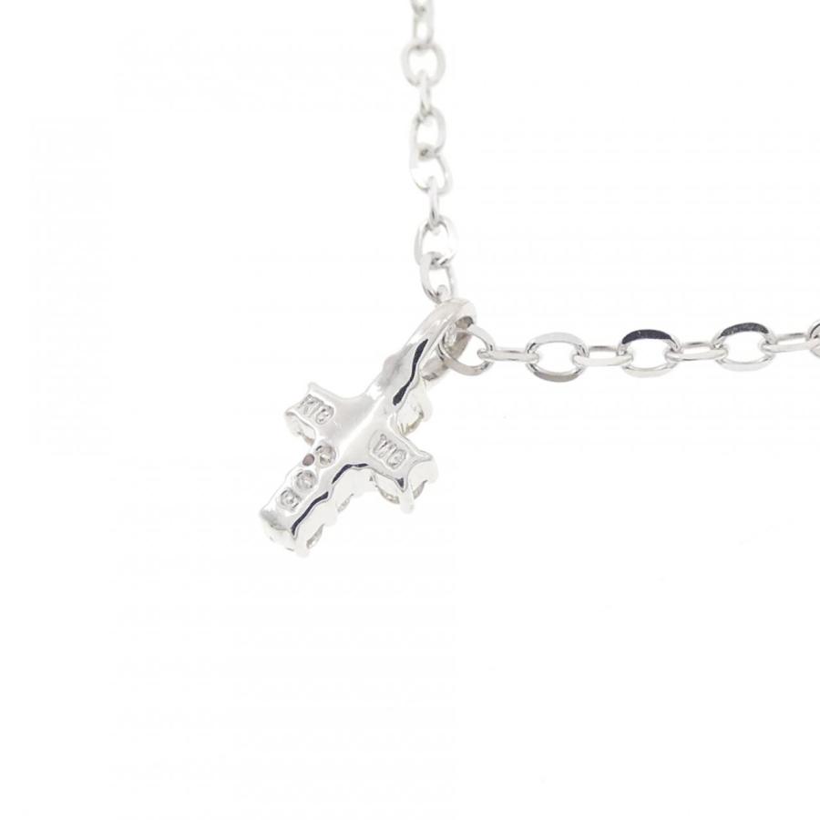 K18WG クロス ダイヤモンド ネックレス 0.05CT : KOMEHYO ONLINESTORE 